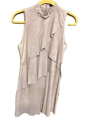 Zara Asymmetrical Mauve Sleeveless Dress